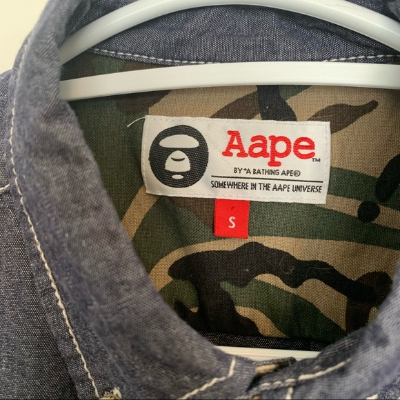 Aape by A Bathing Ape “Bape”. L/s button down. Small - Picture 6 of 8
